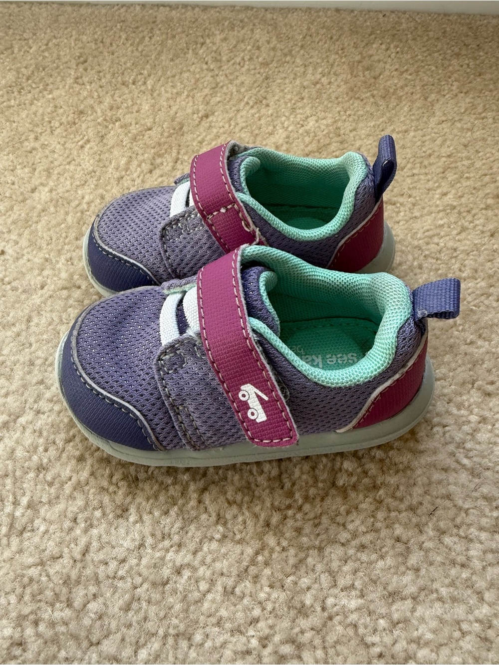 See Kai Run Toddler Purple, Pink & Mint Sneakers